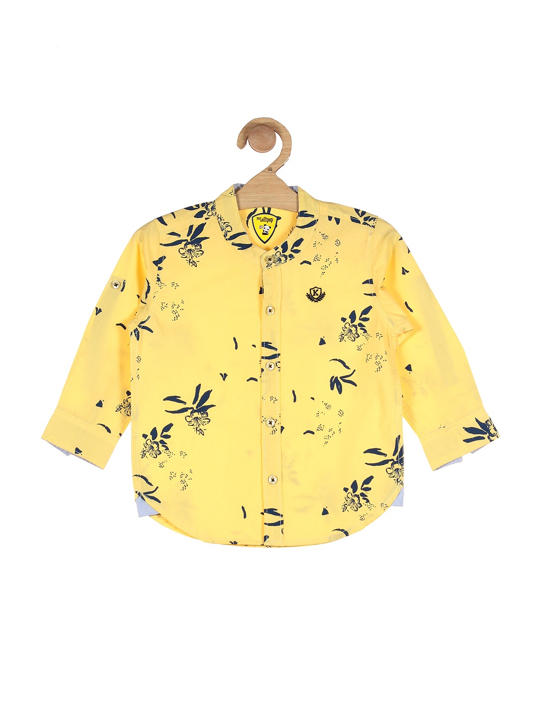 

Lil Lollipop Boys Yellow Printed Casual Shirt