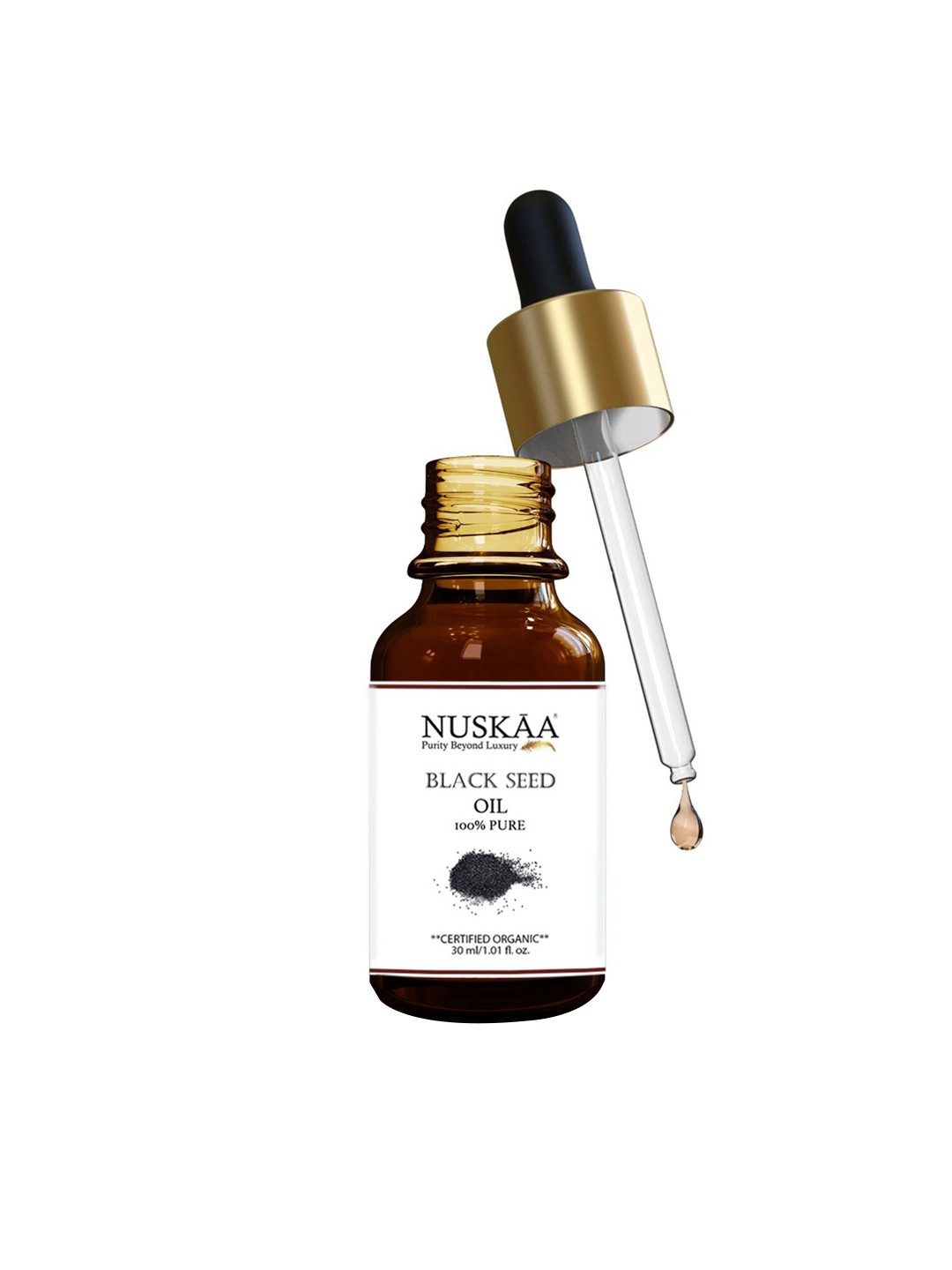 

NUSKAA Unisex 100% Pure & Natural Onion Black Seed Oil 30ml, White