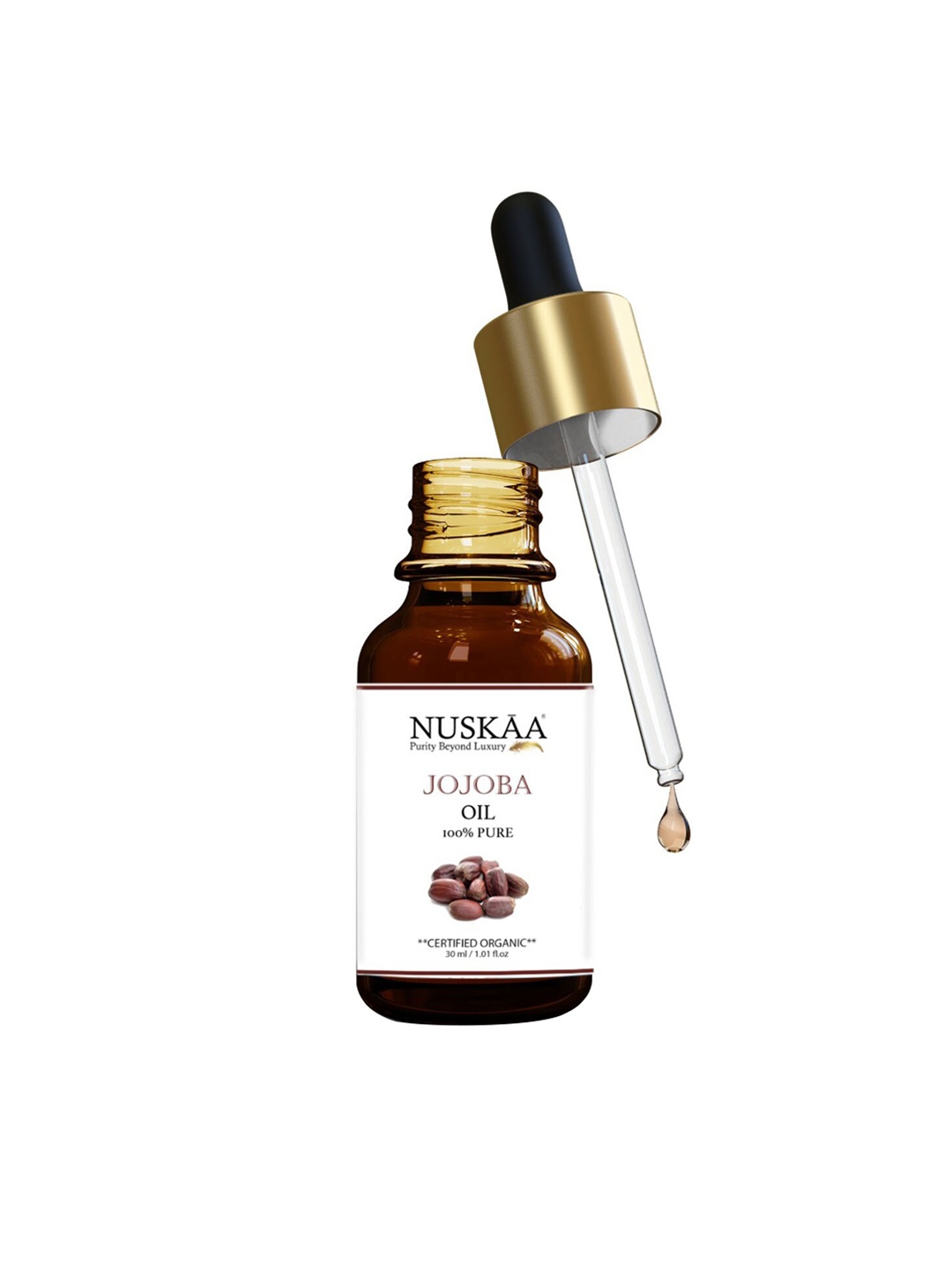 

NUSKAA 100% Pure & Natural Jojoba Oil 30ml, White