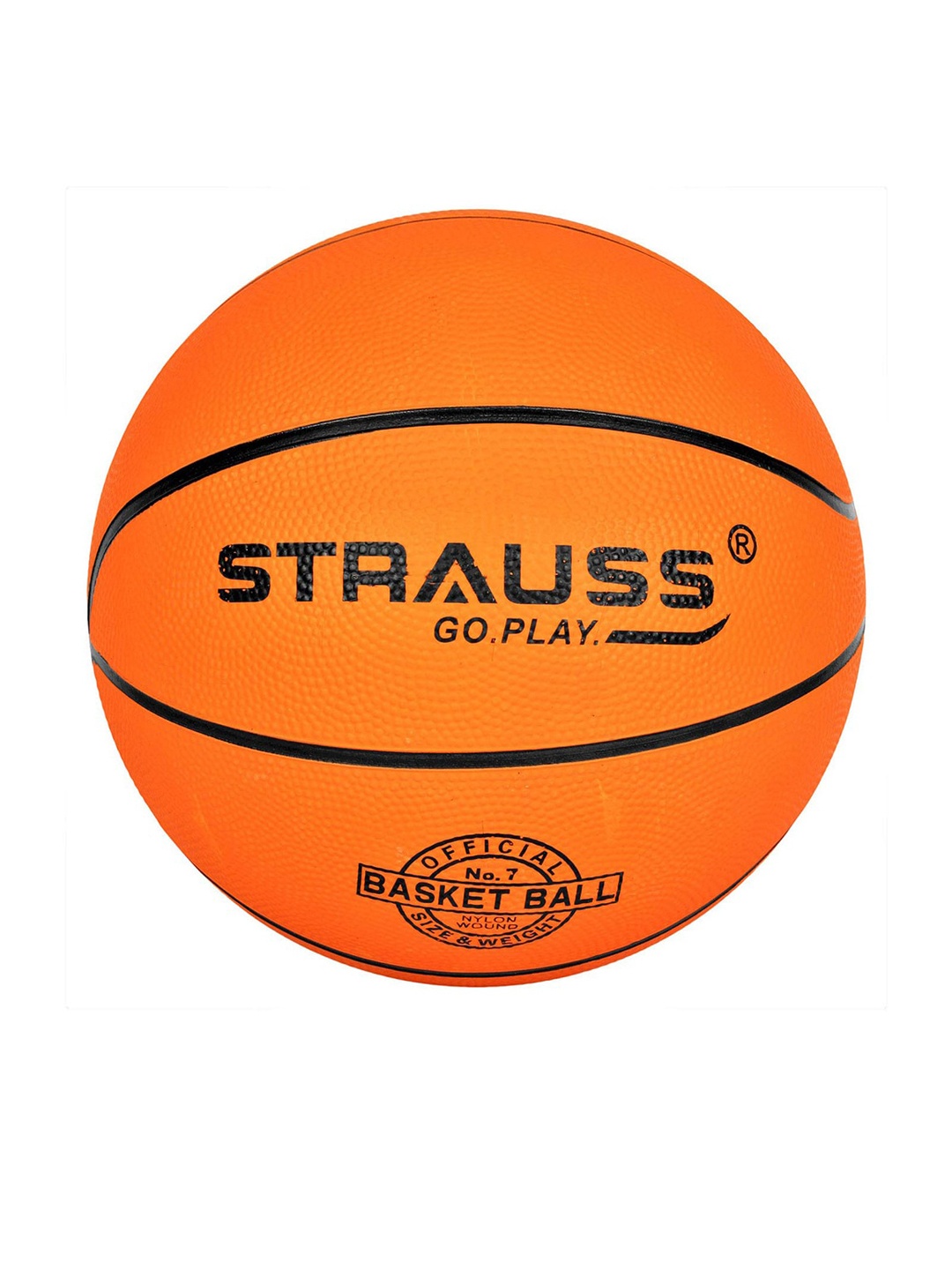 

STRAUSS Orange-Colored Textured Basketballs
