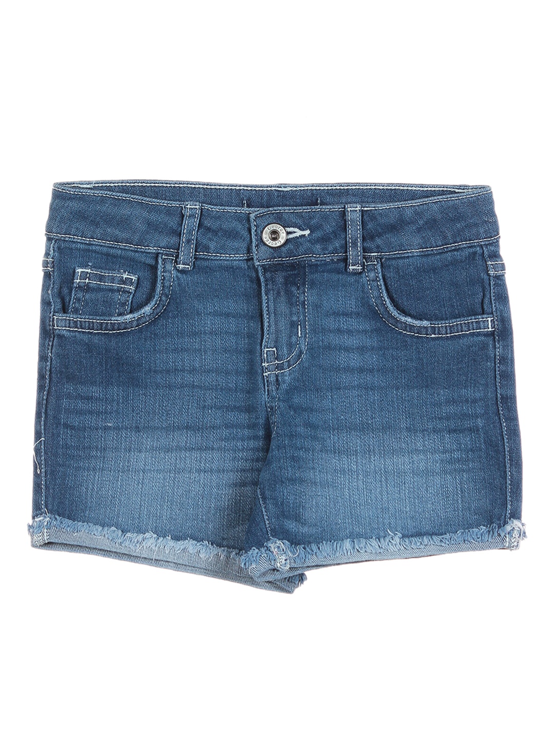 

Lil Lollipop Girls Blue Washed Denim Outdoor Denim Shorts