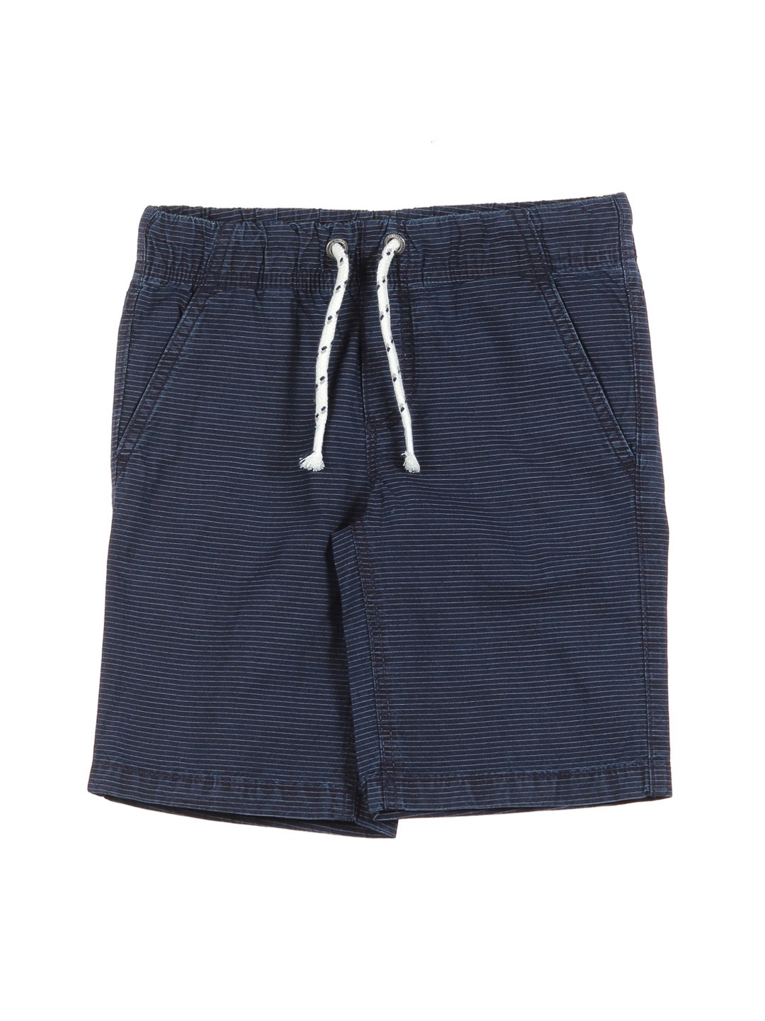 

Lil Lollipop Unisex Kids Navy Blue Striped Outdoor Shorts