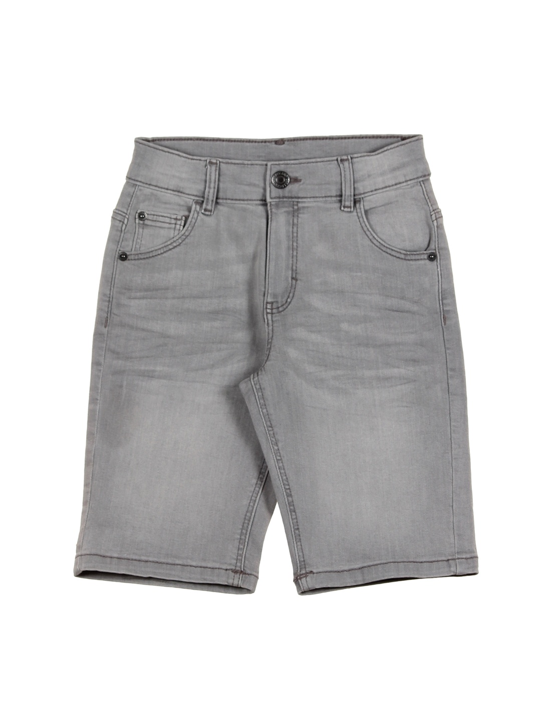 

Lil Lollipop Unisex Kids Grey Washed Denim Outdoor Denim Shorts