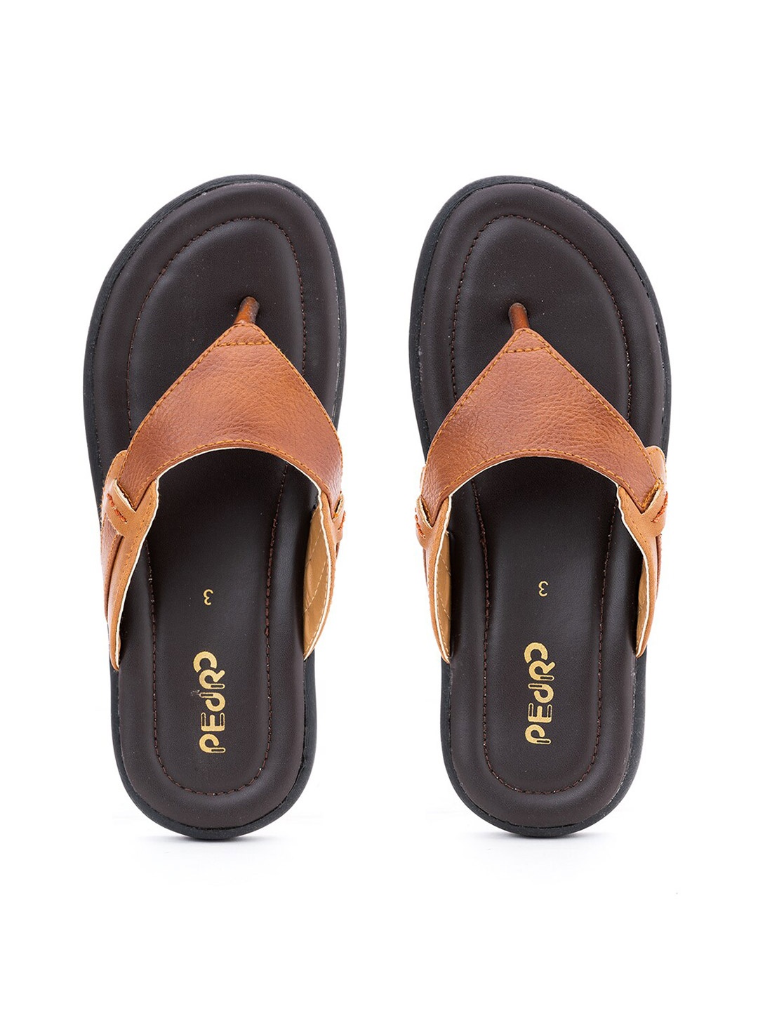 

Khadims Boys Tan & Black Thong Flip-Flops