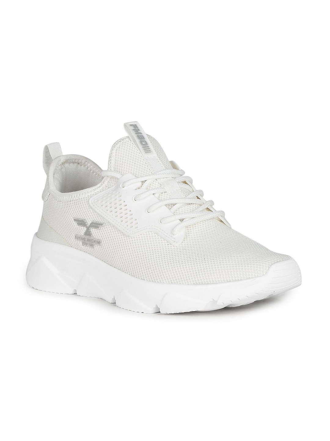 

Flying Machine Men Off White Mesh Walking Shoes