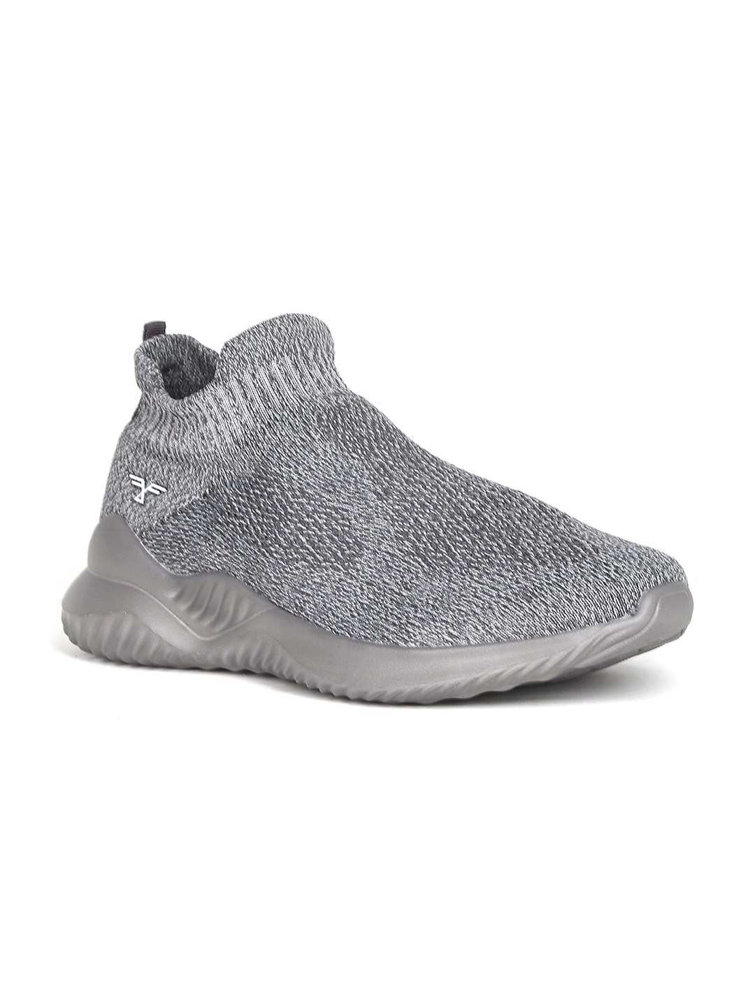 

Flying Machine Men Grey Textile Walking Shoes