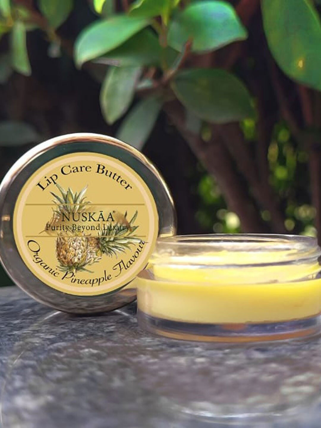 

NUSKAA 100% Pure & Natural Pineapple Lip Balm With Real Pineapple Pulp 6gm, Gold