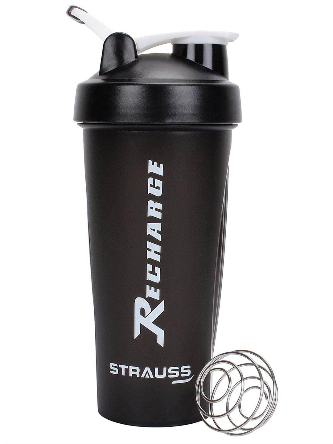 

STRAUSS Black & White Solid Water Bottle 600 ml