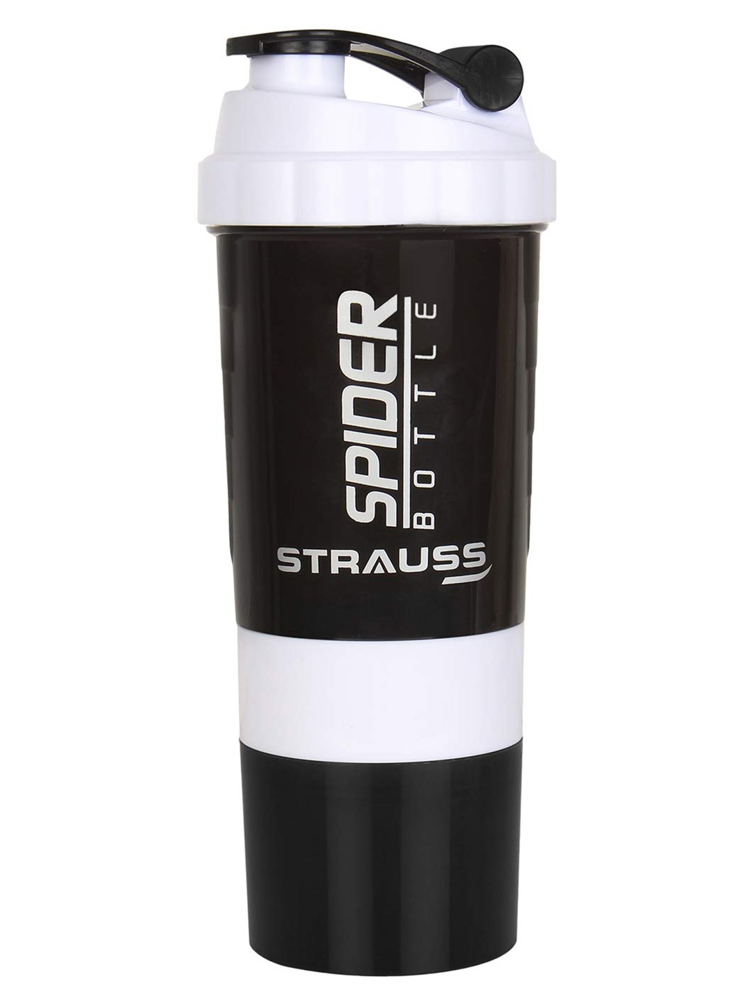 

STRAUSS White & Black Adults Printed Water Bottle