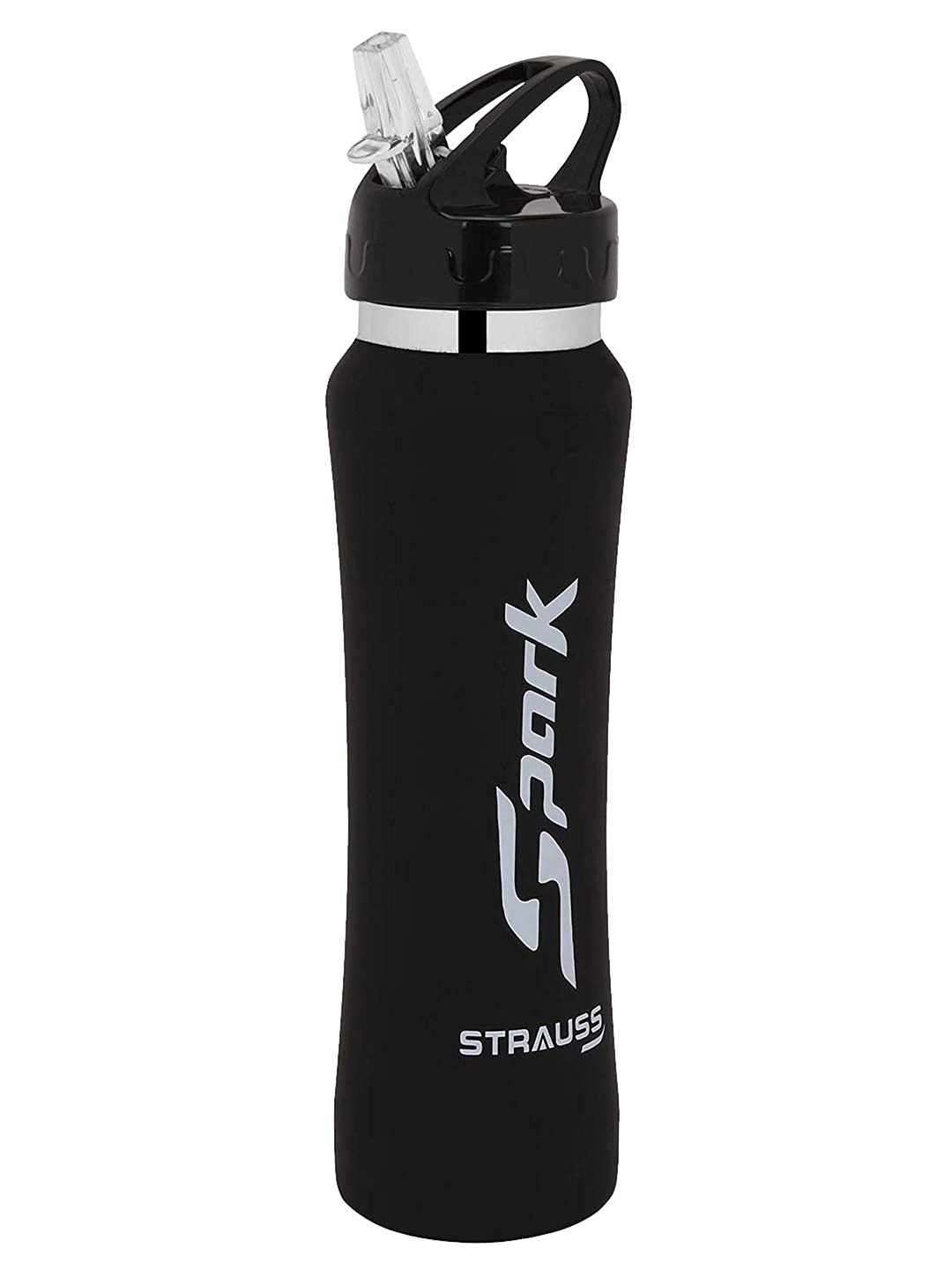 

STRAUSS Black & White Adults Printed Water Bottle