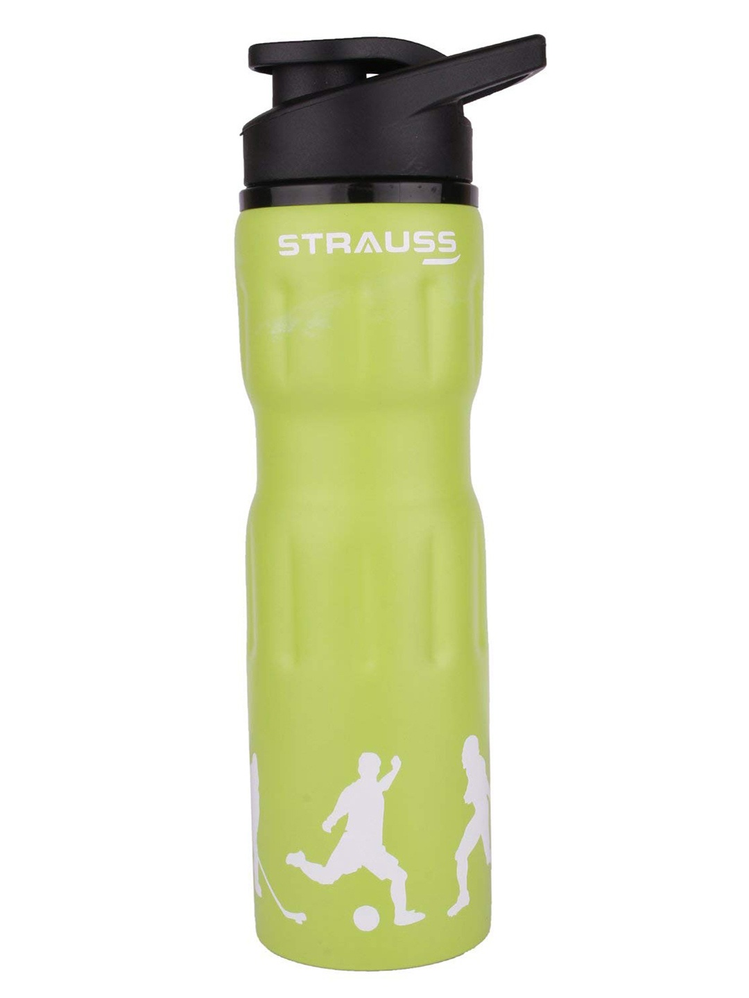 

STRAUSS Green & White Printed Water Bottle