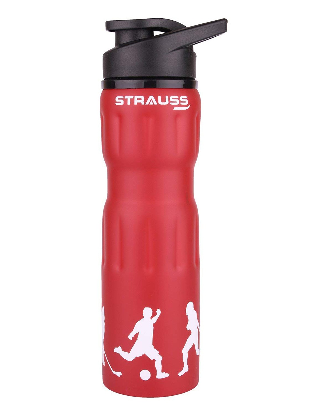 

STRAUSS Red & White Stainless-Steel Water Bottle, 750 ml