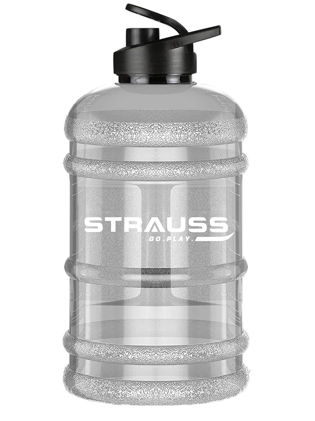 

STRAUSS White Solid Water Bottle 1.5L with Mixer Ball, (Transperent, White Shade)
