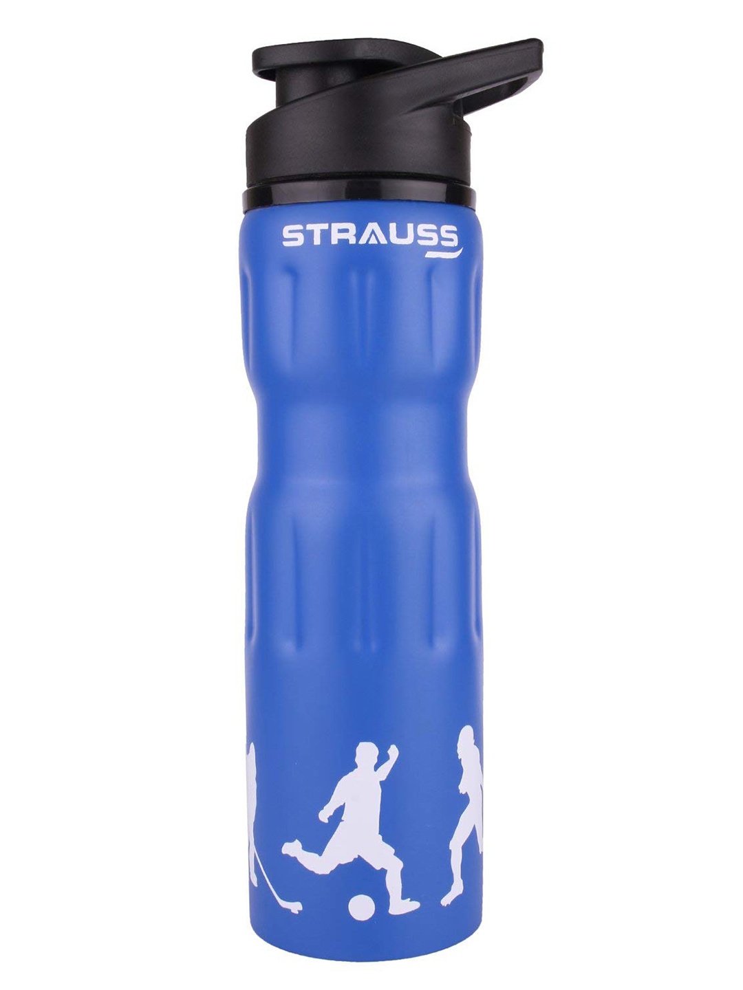 

STRAUSS Blue & White Solid Stainless-Steel Water Bottle - 750 ml