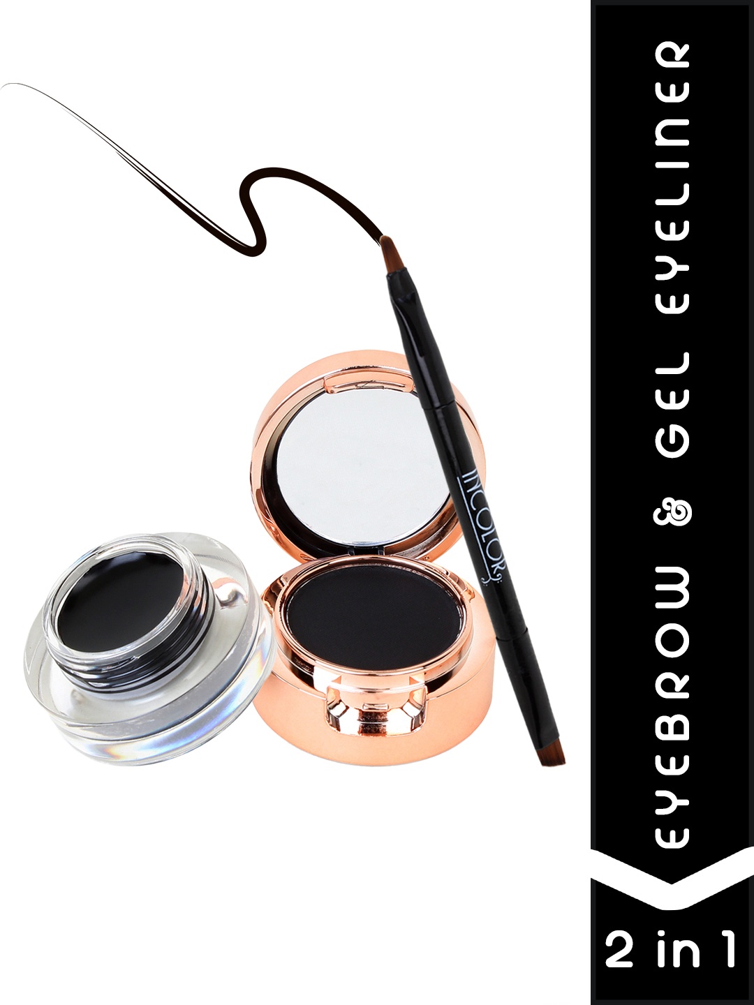 

INCOLOR 2 in1 Black Eyebrow & Gel Eyeliner