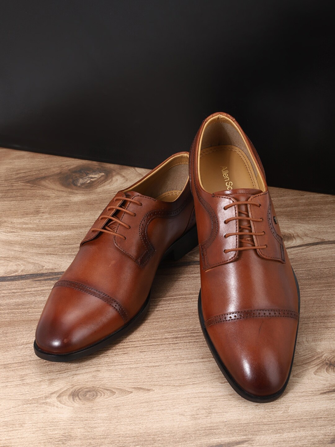 

Allen Solly Men Brown Solid Formal Derbys