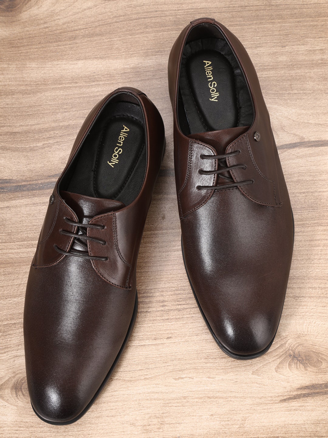 

Allen Solly Men Brown Solid Formal Derbys