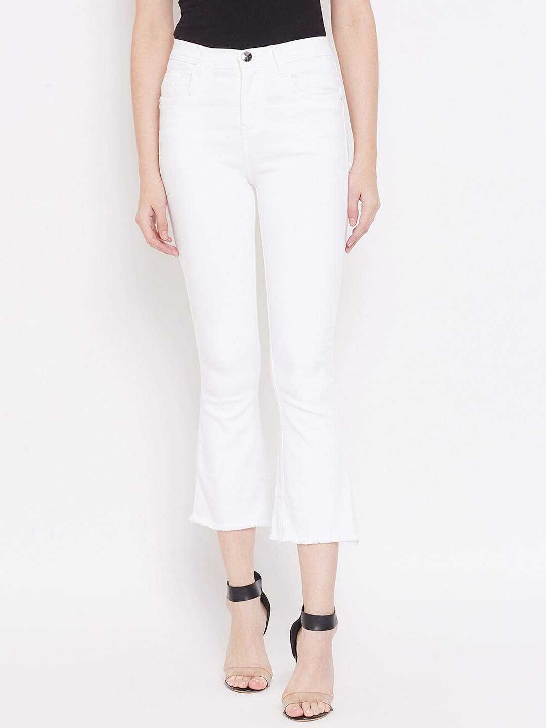 

Nifty Women White Bootcut Mid-Rise Clean Look Jeans