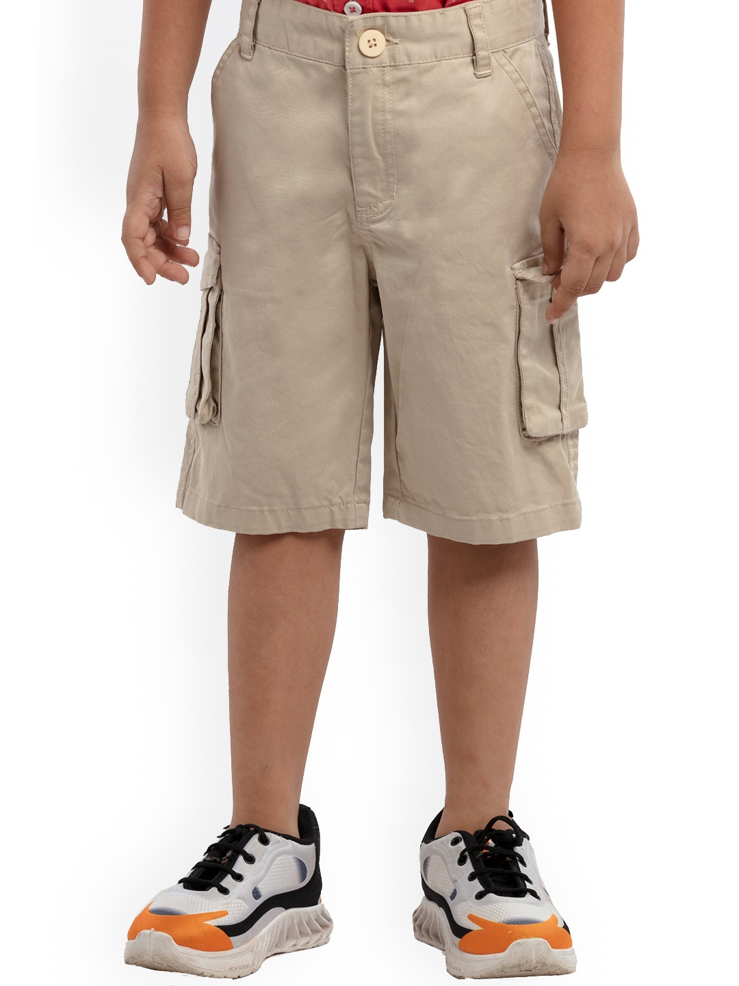 

UNDER FOURTEEN ONLY Boys Khaki Cargo Shorts