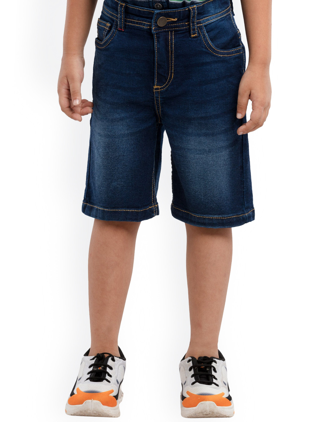 

UNDER FOURTEEN ONLY Boys Navy Blue Denim Shorts