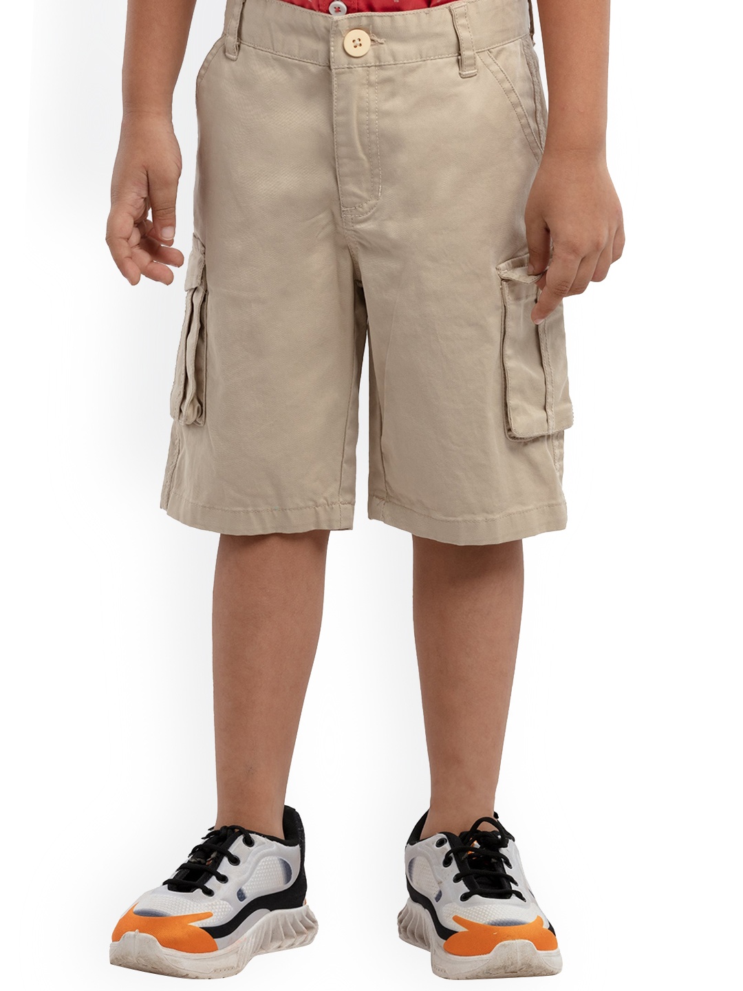 

UNDER FOURTEEN ONLY Boys Khaki Cargo Shorts