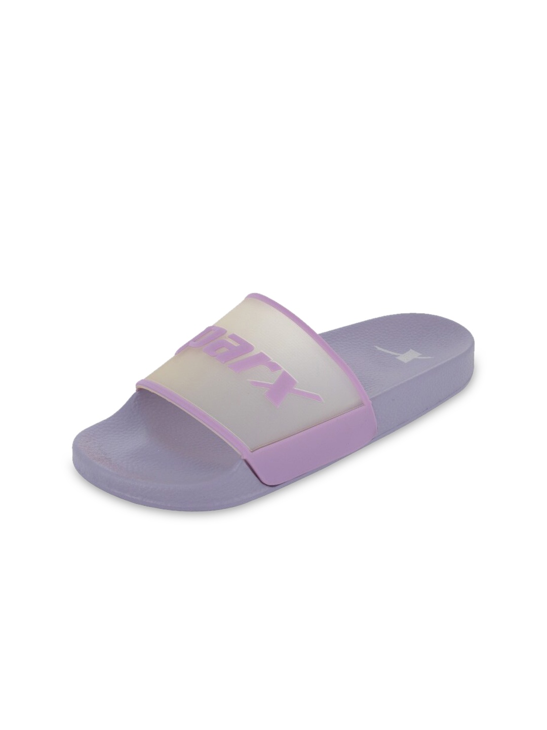 

Sparx Women Purple & White Printed Sliders
