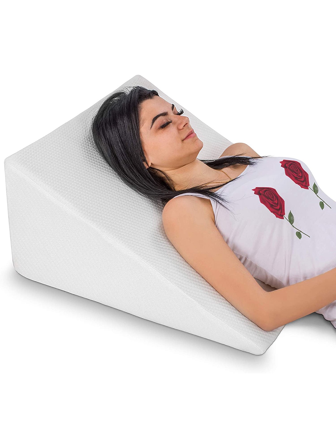 

Pum Pum White Solid PU Soft Foam Bed Wedge Pillows