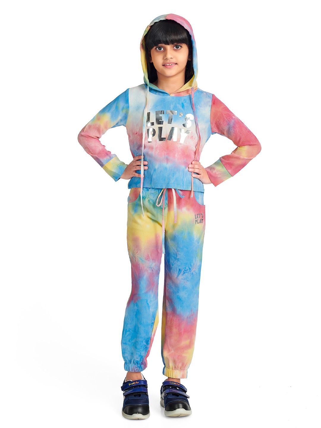 

Tiny Girl Girls Multicoloured Printed T-shirt with Trousers, Multi