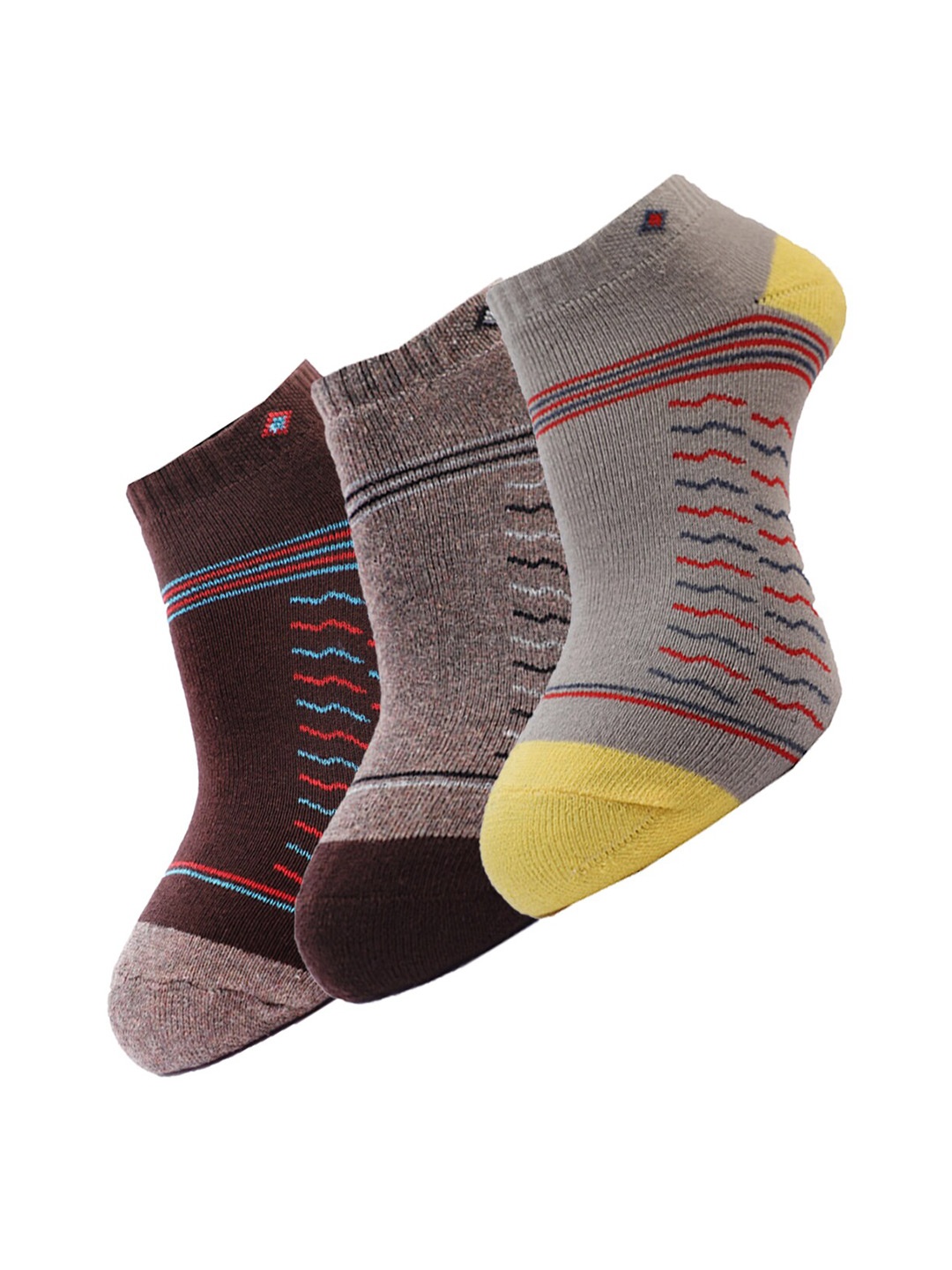 

Dollar Socks Men Pack of 3 Assorted Cotton Ankle-Length Socks