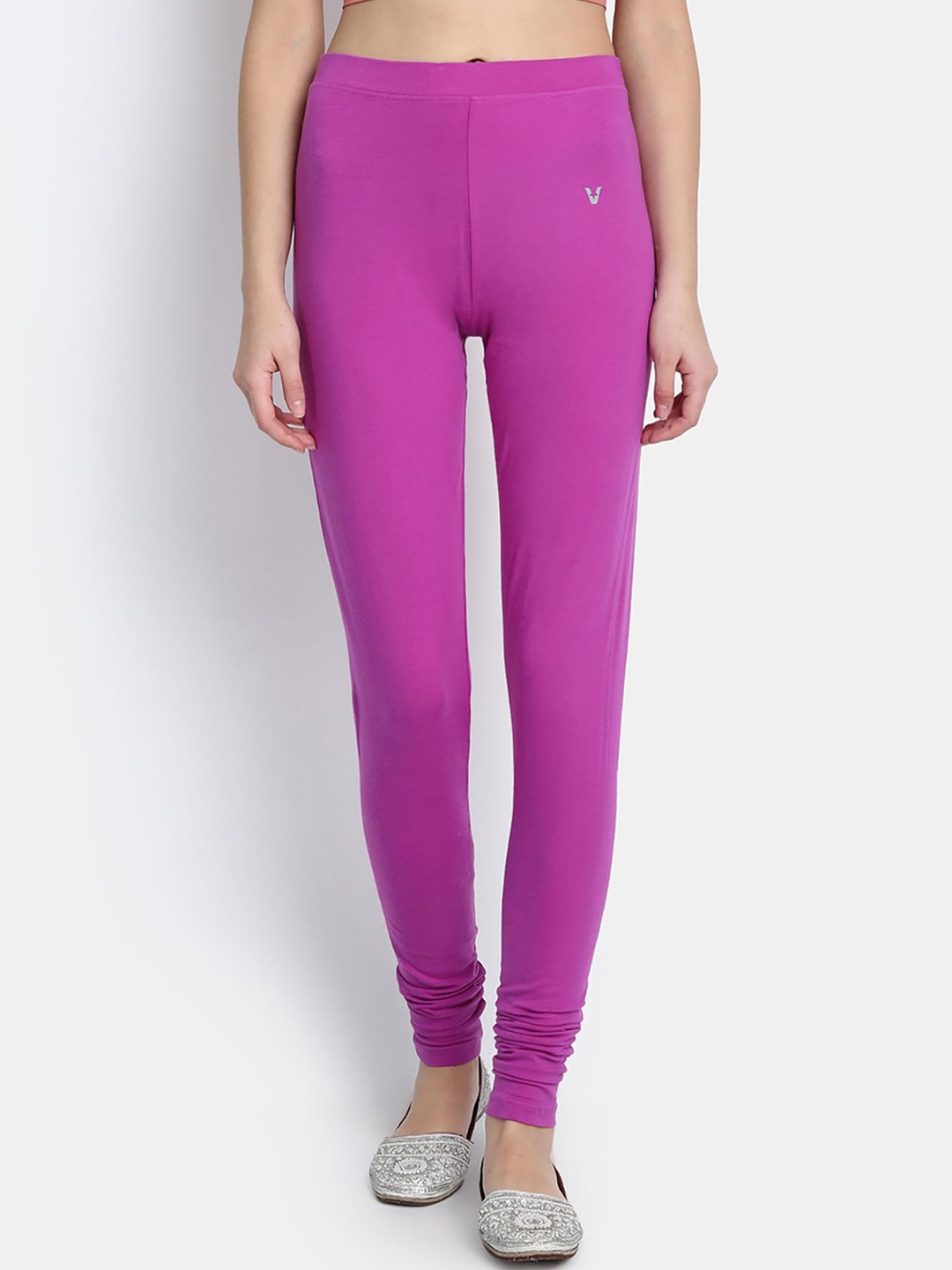 

VStar Women Violet Solid Full-Length Leggings