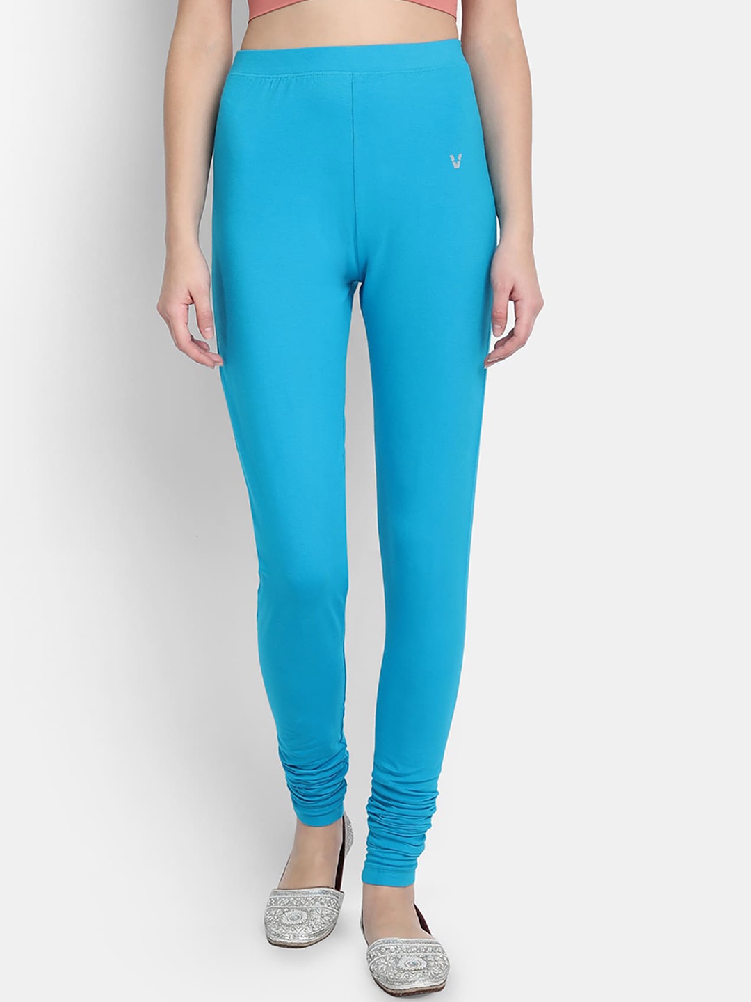 

VStar Women Blue Solid Slim-Fit Leggings