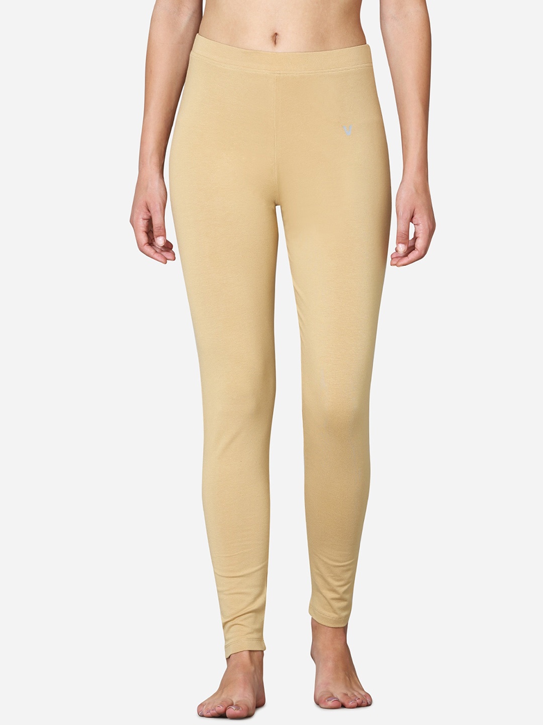 

VStar Women Nude Coloured Solid Cotton Chudidaar Leggings