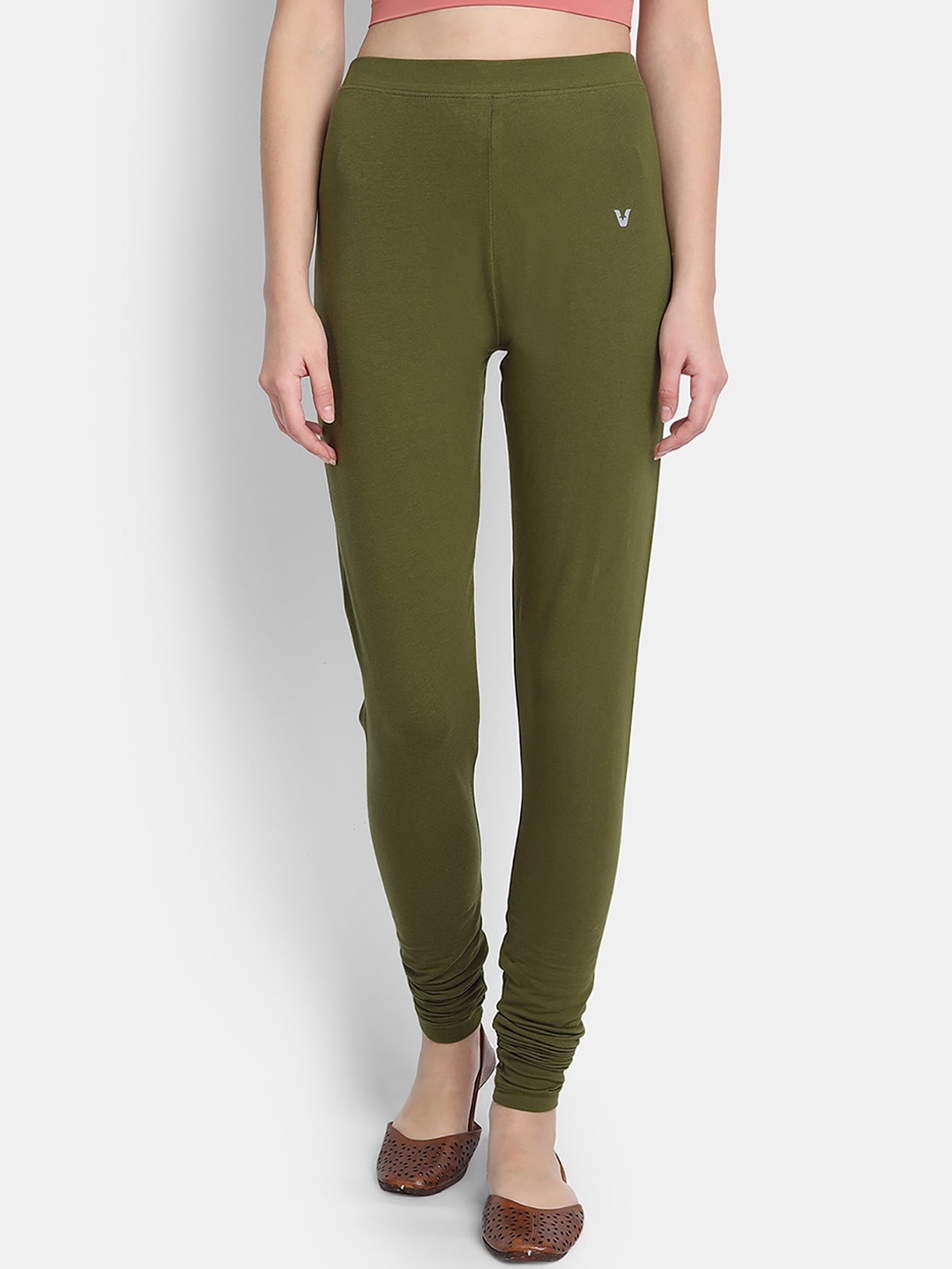 

VStar Women Green Solid Full-Length Leggings