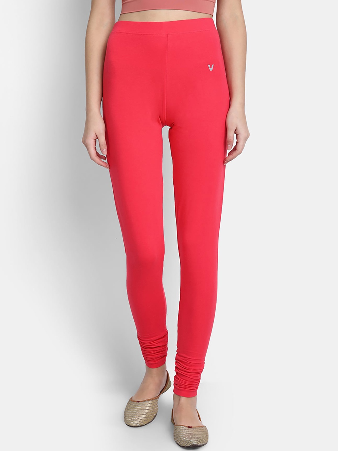 

VStar Women Red Solid Churidar-Length Leggings