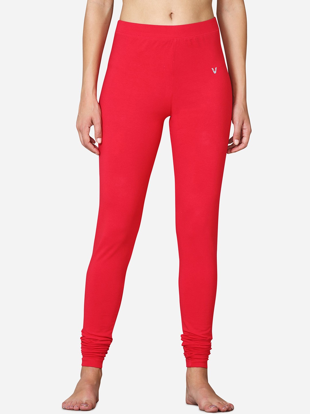 

VStar Women Red Solid Churidar Length Leggings