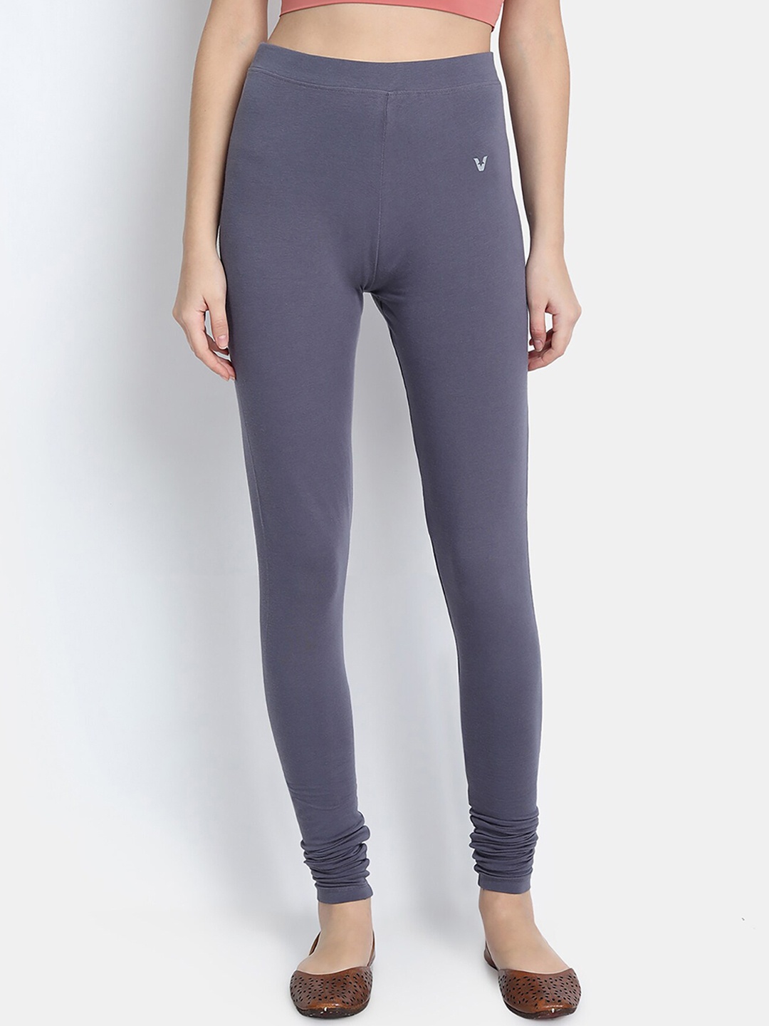

VStar Women Grey Solid Churidar-Length Leggings