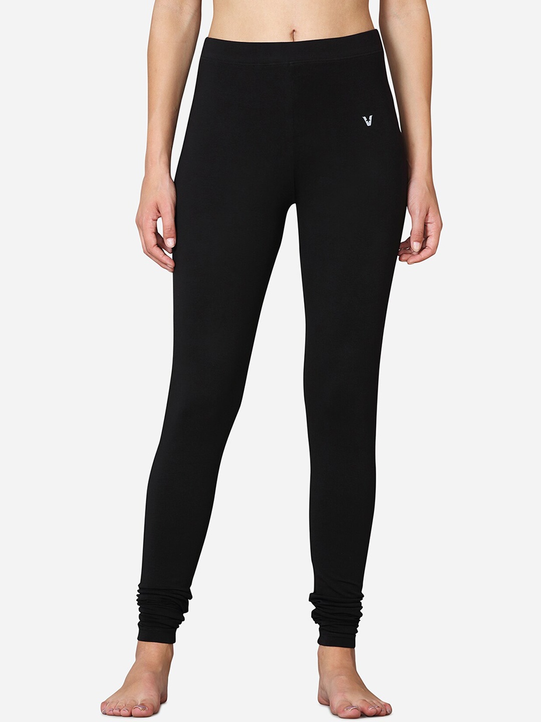 

VStar Women Black Solid Churidar Length Leggings