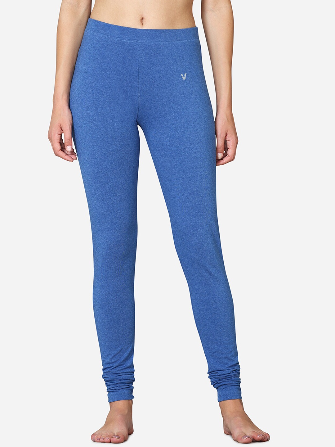 

VStar Women Blue-Melange Solid Full-Length Leggings