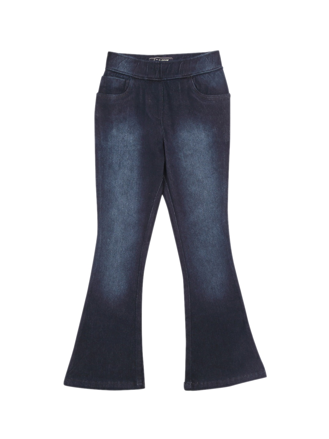 

Tiny Girl Girls Blue High-Rise Low Distress Light Fade Jeans