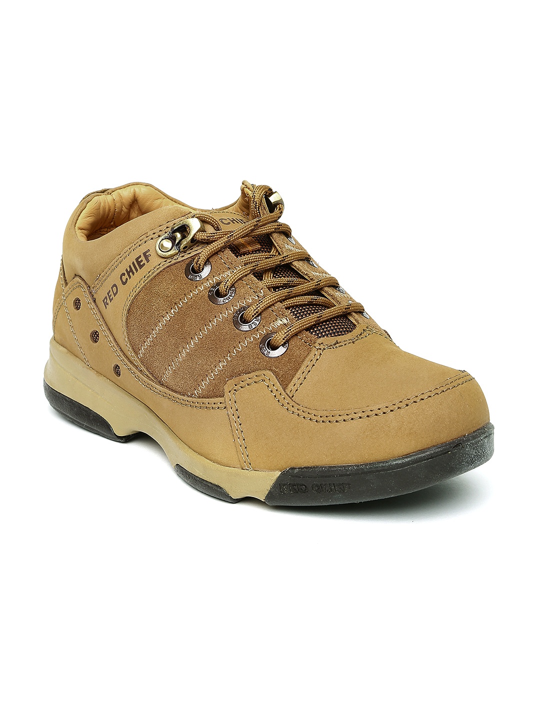 

Red Chief Men Leather Khaki Sneakers