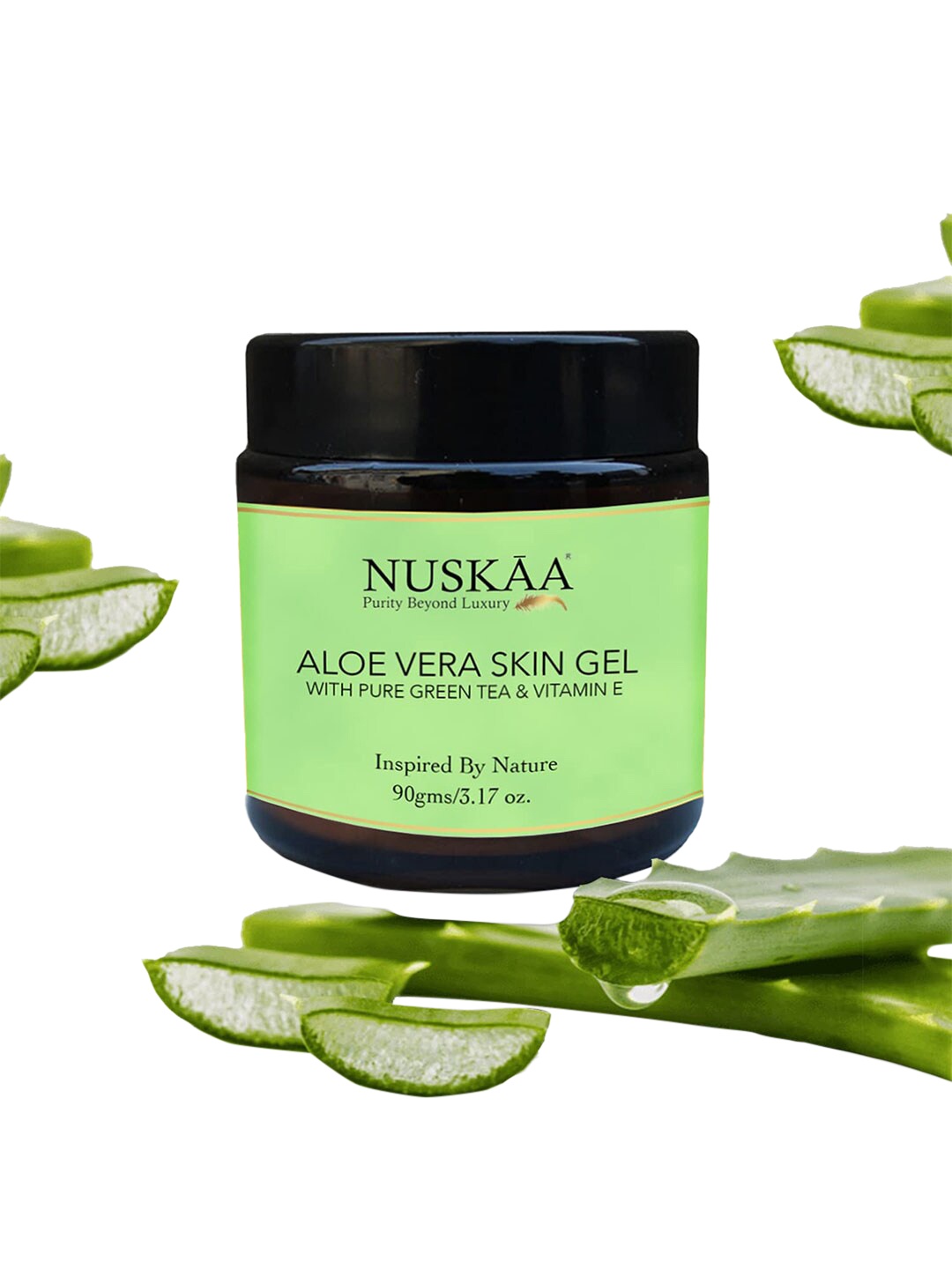 

NUSKAA Natural Aloe Vera Skin Pack With Green Tea & Vitamin E 90gm