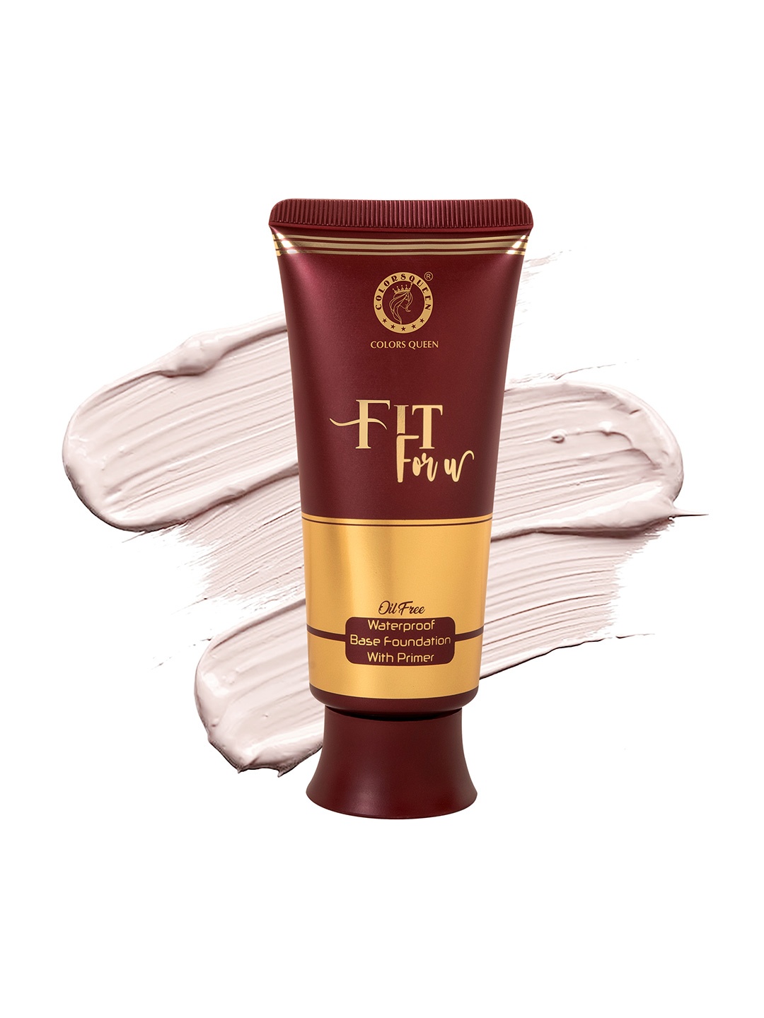 

Colors Queen Fit For U Oil Free Base Foundation With Primer, Off white