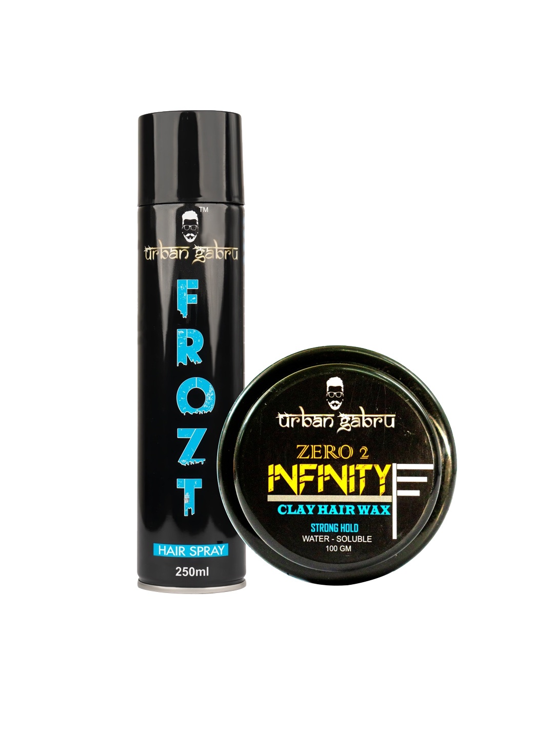 

URBANGABRU Set Of 2 Men Hair Wax & Hair Spray 350ml, Multi