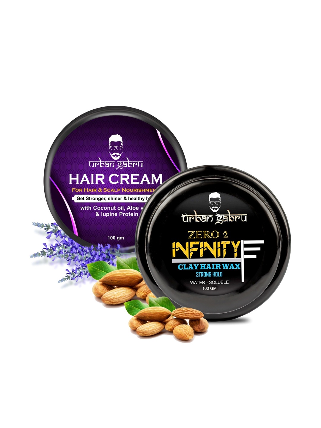 

URBANGABRU Combo Hair Styling Kit - (Hair Wax 100gm + Hair Cream 100gm), Multi