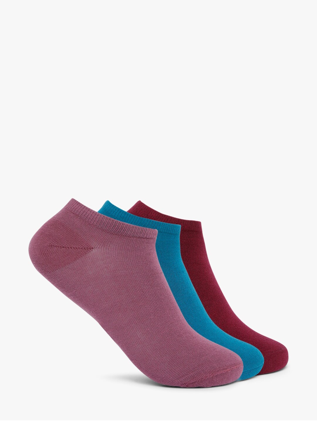

Smarty Pants Women Pack of 3 Solid Cotton Ankle Length Socks, Magenta