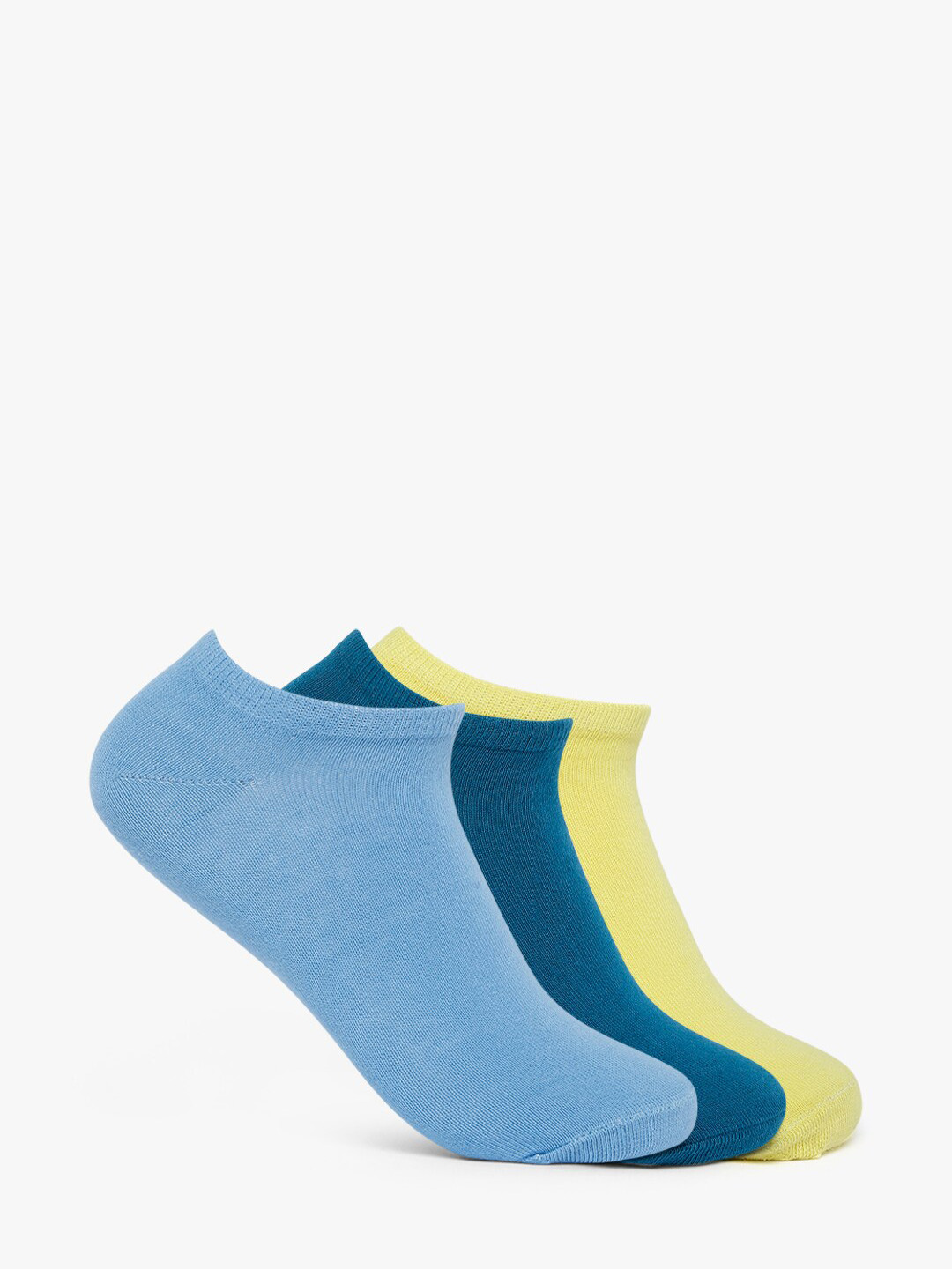 

Smarty Pants Pack Of 3 Assorted Solid Cotton Ankle Length Socks