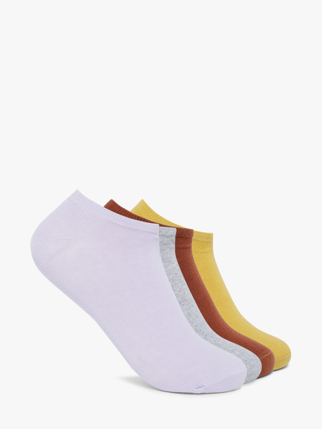 

Smarty Pants Women Pack of 4 Solid Cotton Ankle Length Socks, Multi