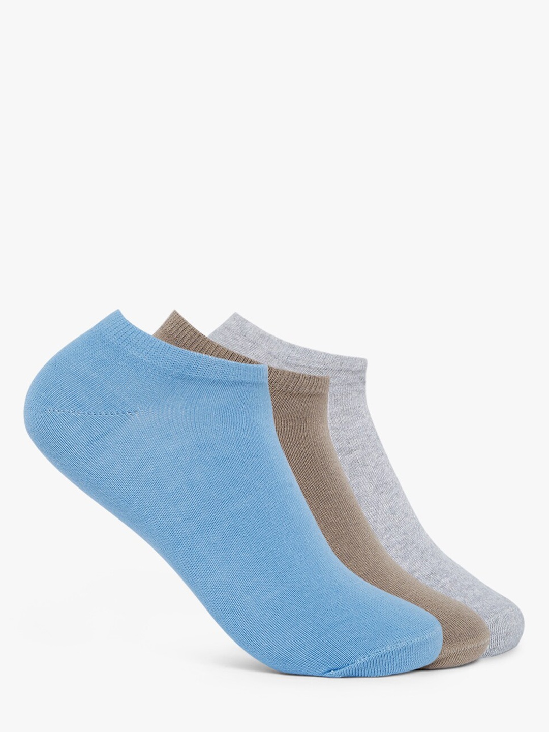

Smarty Pants Women Pack of 3 Cotton Ankle Length Socks, Blue