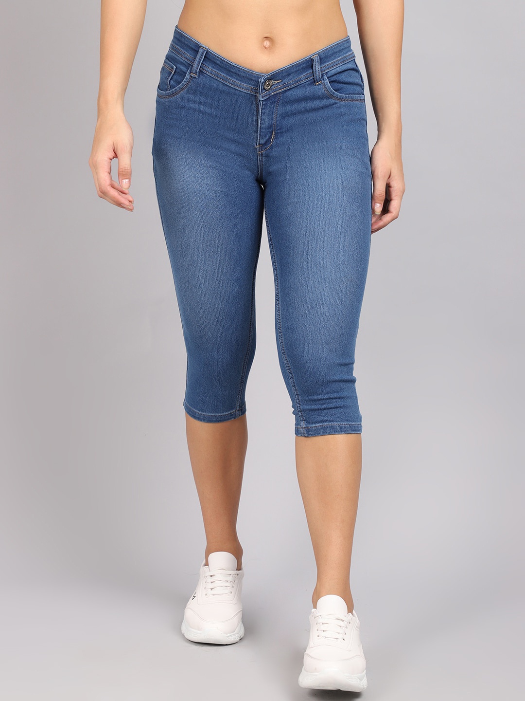 

MARC LOUIS Women Blue Capris