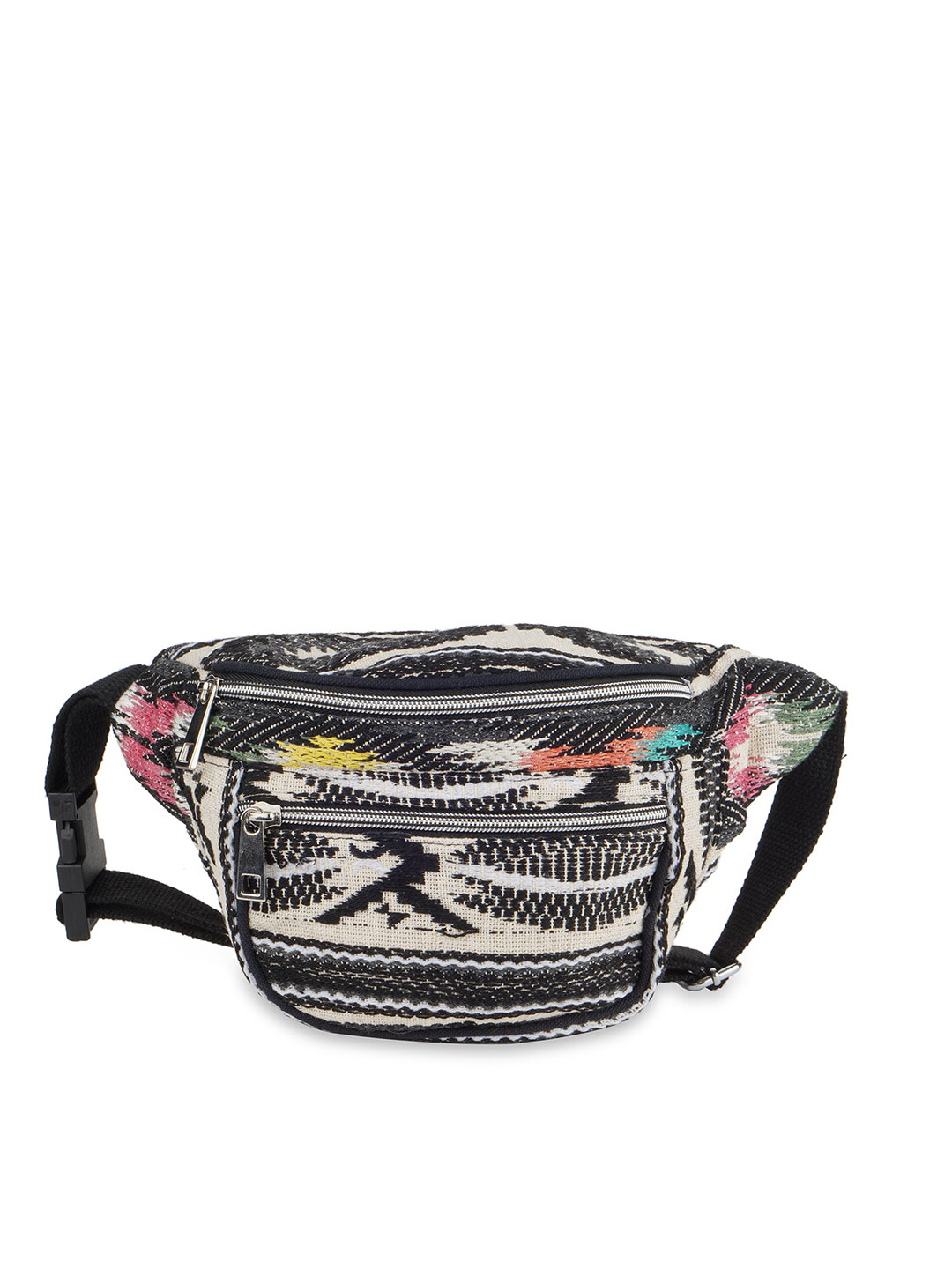 

Kanvas Katha Women Multicoloured Bucket Hobo Bag with Applique, Multi